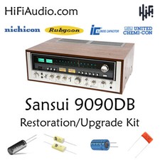 Sansui 9090DB rebuild restoration Capacitor Kit repair filter upgrade