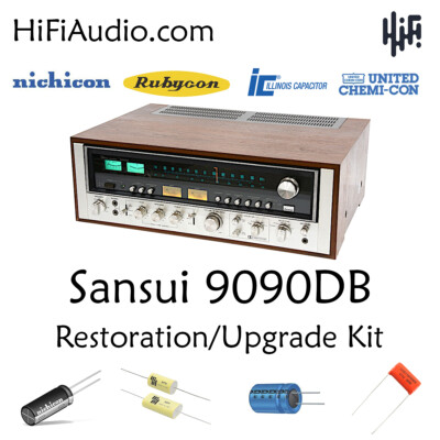 Sansui 9090DB rebuild restoration Capacitor Kit fix repair filter capacitor