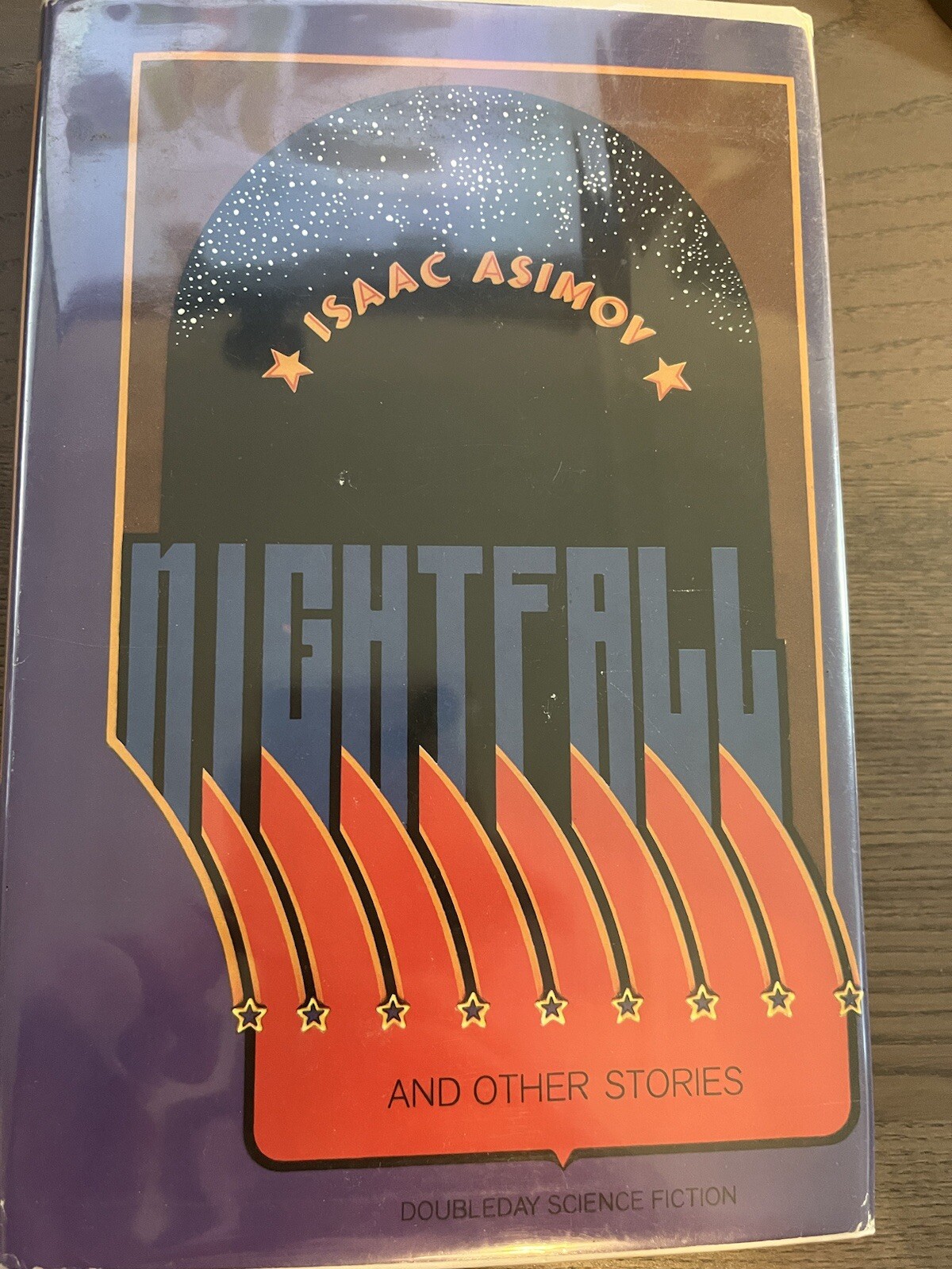 NIGHTFALL AND OTHER STORIES by ISAAC ASIMOV HCDJ BOOK CLUB EDITION