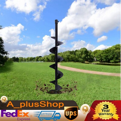 Earth Auger 4in Dril Bit Earth Digger Planting Drill with Extension Rod USA����