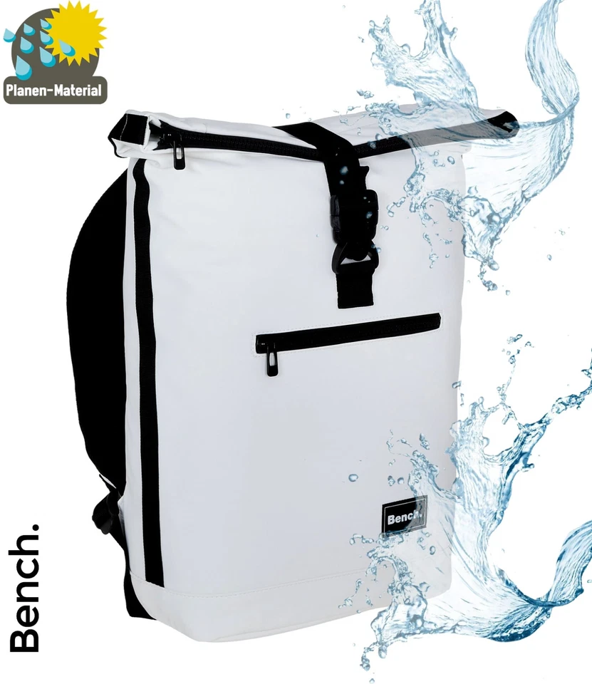 Rucksack Herren Damen Kurierrucksack Bench Roll-Top A4 Laptoprucksack 64175 WA - Bild 2 von 4