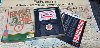 Amstrad CPC 464 Spiel Fernandez Must Die Big Box CIB mit Badge sehr guter Zustand seltenes Exemplar 