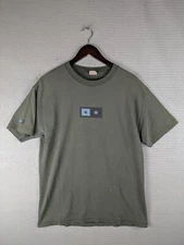 VTG Fourstar T-shirt size large skateboard skate green faded square logo