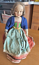 ANTICA BAMBOLA IN PANNO MISURA H 32 CM CIRCA CONDIZIONI COME IN FOTO