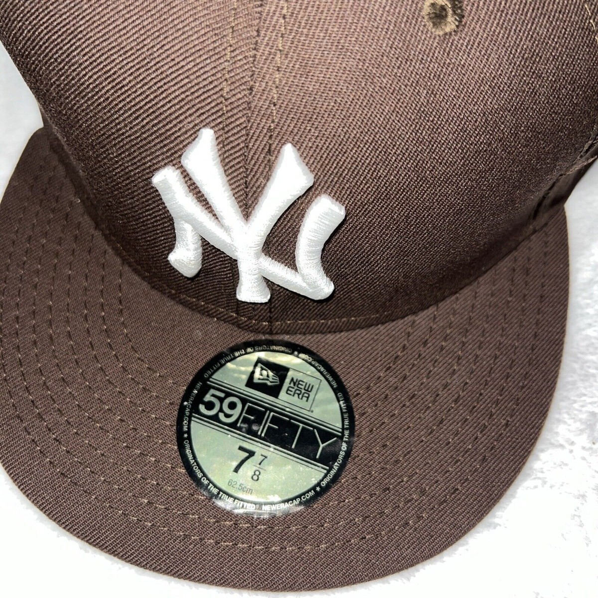new era × briwn Yankees stripe cap 7 3/8 New York Yankees MLB Authentic New Era 59FIFTY Fitted Cap