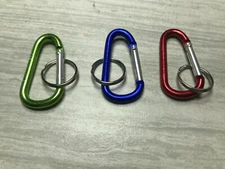 3 PC Assorted Small Carabiner 2 - 1/4"