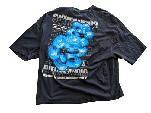 Future Audio 2002 Radio Music Graphic Tshirt Tee Size L Large - Picture 4 of 5