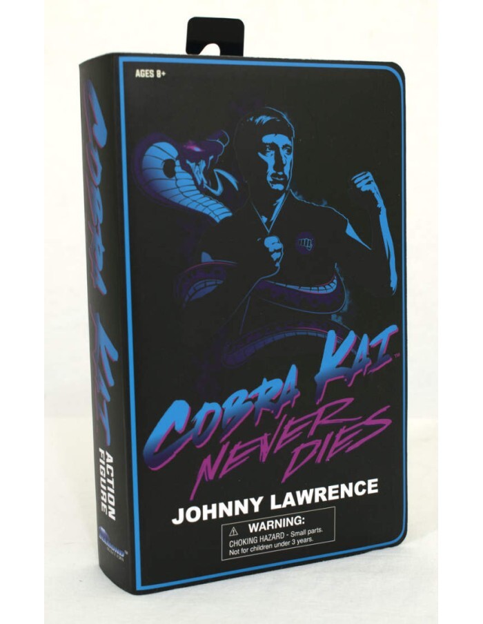 DIAMOND SELECT VHS BOX SDCC 2022 EXCLUSIVE - COBRA KAI JOHNNY ACTION FIGURE NEW!