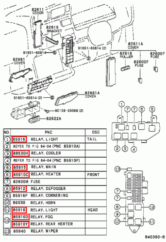 Genuine Hilux LN109 LN108 LN107 LN106 LN105 LN100 Heater Fan Blower Motor Relay - Picture 8 of 20