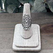 925 Sterling Silver Filigree Ring Sizes 7, 8, 9 NEW 
