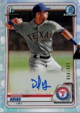 2020 Bowman Chrome Prospect Autographs Refractors #CPADA Diosbel Arias Auto /499