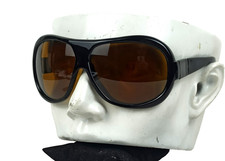 RARE 6622 PERSOL RATTI SUNGLASSES VINTAGE BLACK FRAME ITALY 1960s PILOT MINT