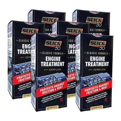 Slick 50 Original Engine Treatment | 32 oz., 6-Pack 32 Fl. Amber 