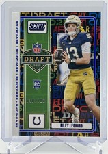 2025 Panini Score NFL Draft Showcase Riley Leonard Rookie 020/100 Colts