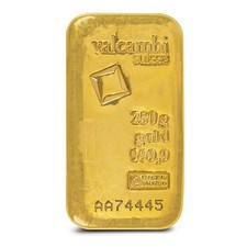 250 Gram Valcambi Cast Gold Bar (New w/ Assay) 4638.76 per troy oz