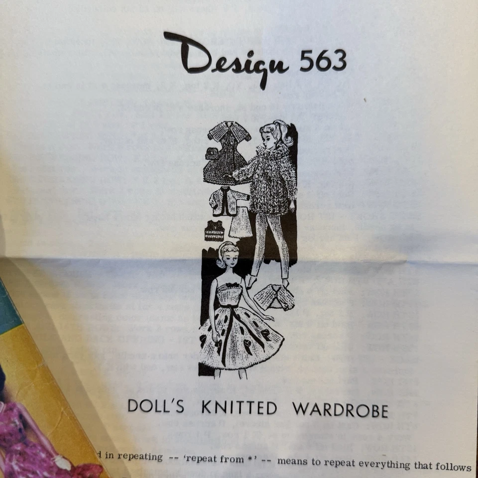 VTG 1962 Sewing Pattern Barbie Around-The-Clock Wardrobe Laura Wheeler 563 Foto 2 de 3