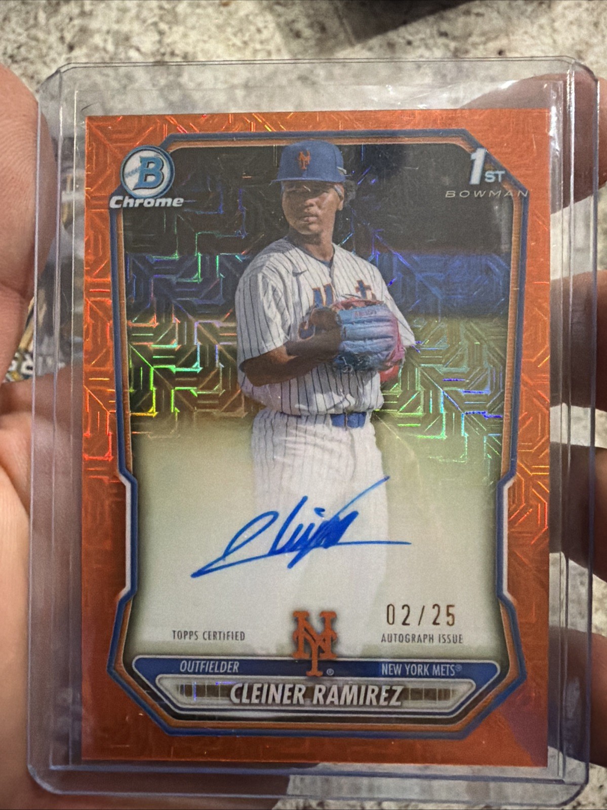 Cleiner Ramirez 1st bowman Auto Orange /25 MOJO
