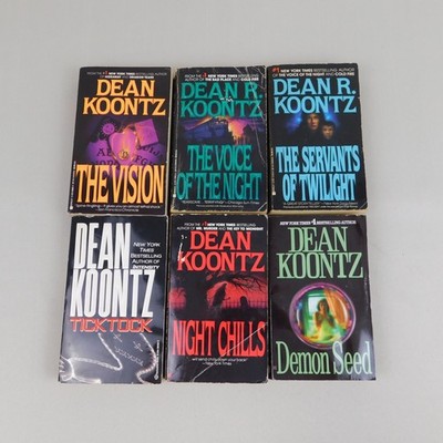 6pc Book Lot Dean Koontz Horror Paperbacks