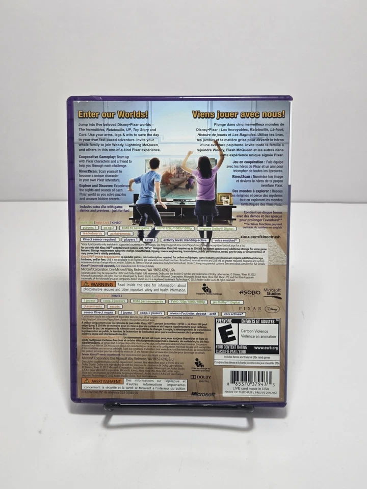 Disney Kinect Rush (Microsoft Xbox 360, 2012) No Manual - Image 2 of 4