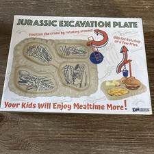 Funwares T-Rex Excavation Plate Engaging Kids' Dinnerware Jurassic