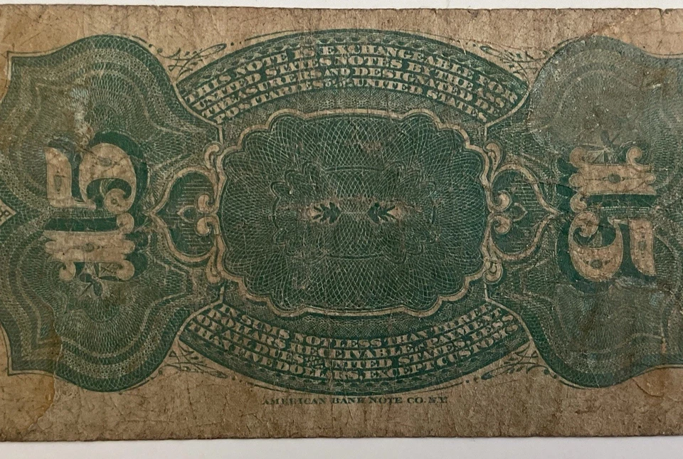 1863 US 4th Issue 15 Cent Fractional Currency Note - Image 3 of 4