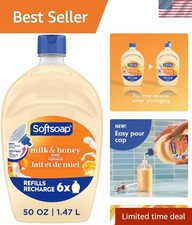 Softsoap Milk & Honey Liquid Hand Soap Refill, 50 Oz - Paraben & Phthalate-Free 0.30 per fl oz
