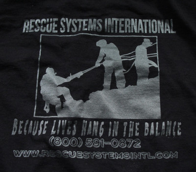 Rescue Systems International T-Shirt Bayside Shirt L First Responder Firefighter