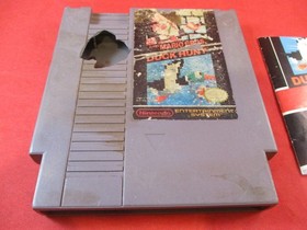 Super Mario Bros. 1 /Duck Hunt Nintendo (NES) w/Manual WORKS! *badly damaged* #B