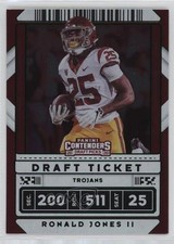2020 Panini Contenders Draft Picks Ticket Green Foil Ronald Jones II #85 0d2