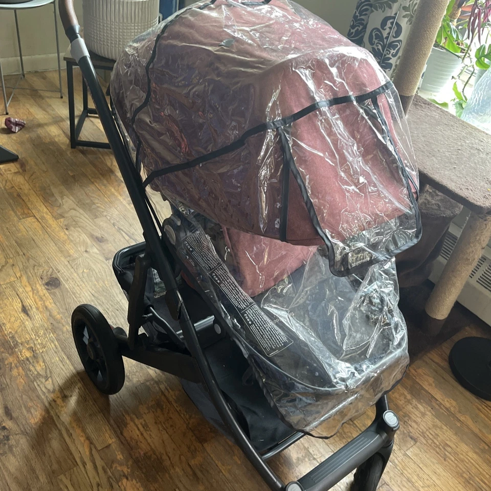 UPPAbaby Cruz V2 Stroller + Matching Baby Bag & Changing Pad – Lucy (Rosewood Mé - Image 3 of 4