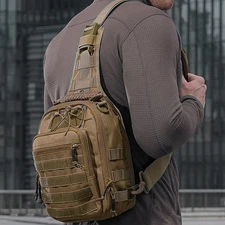 Tactical Concealed Carry Sling Bag Range and Travel Chest Pack Bag for Handguns