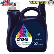 Liquid Laundry Detergent HE Compatible 107 Loads Color Protection Fresh Scent US