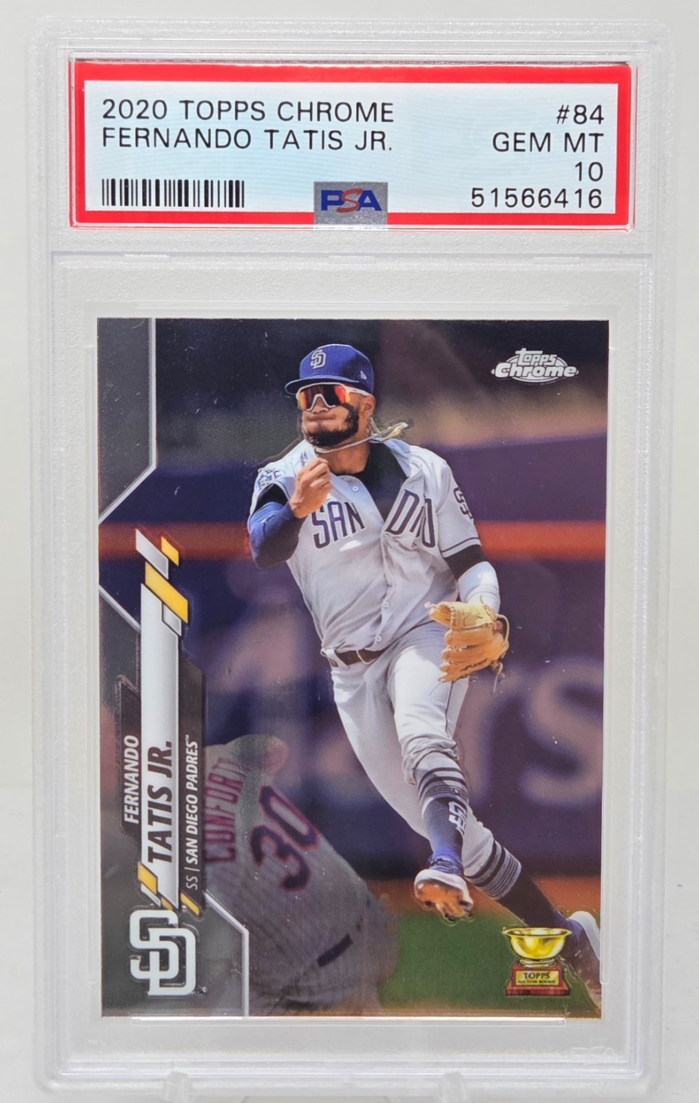 2020 Topps Chrome FERNANDO TATIS JR CARD PSA 10 GEM MINT