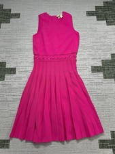 Michael Kors Dress Womens Medium Pink Knit Blouson 