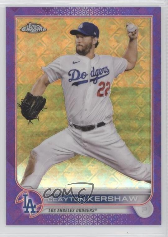 2022 Topps Chrome Logofractor Edition Purple Refractor /250 Clayton Kershaw 10ak