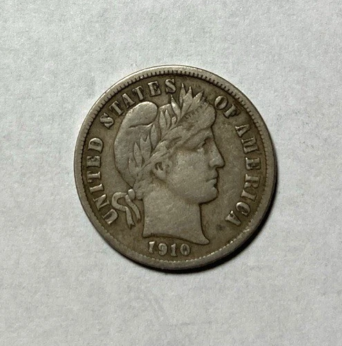 1910-S Barber Dime Better Date Nice VF
