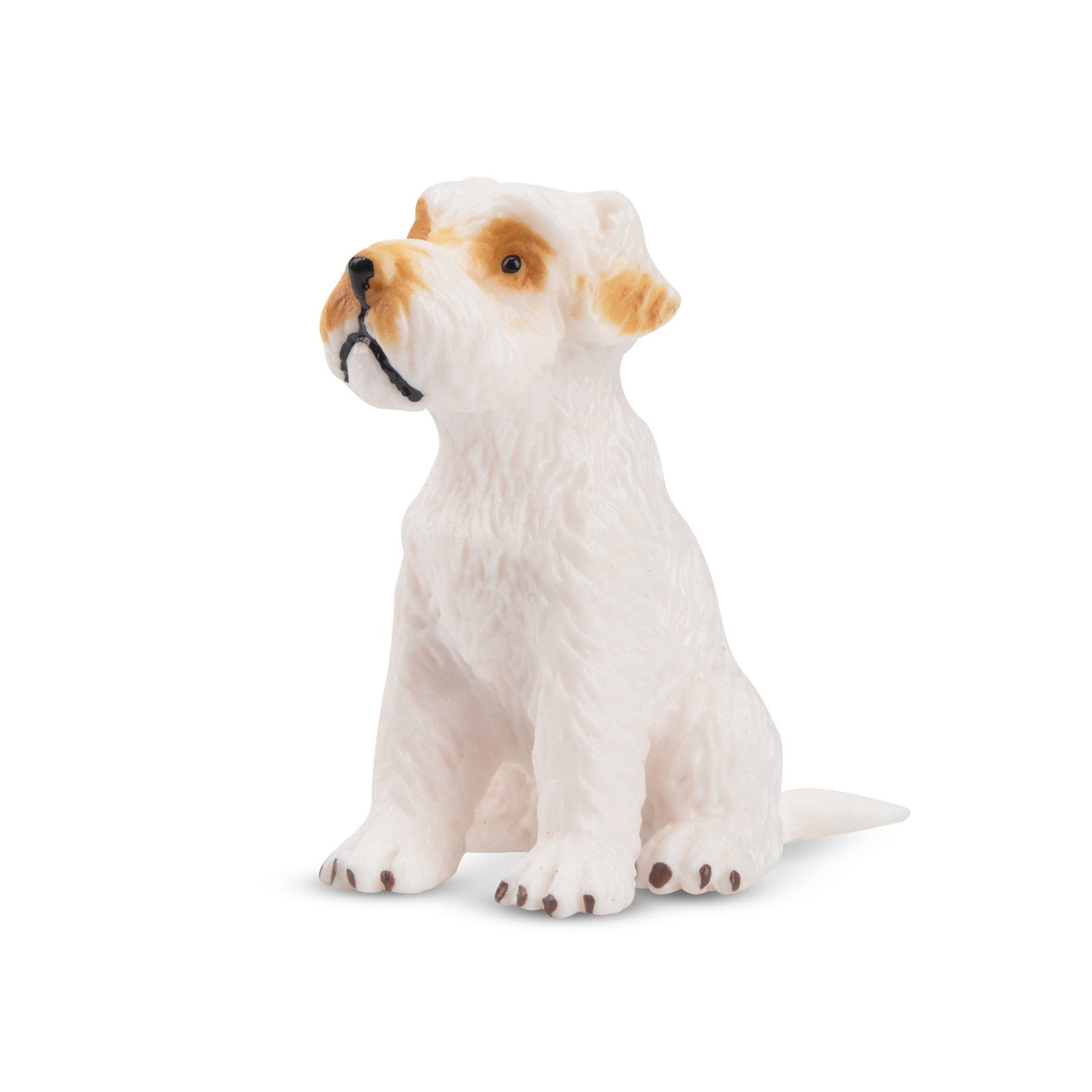 Toymany ML00163 White Schnauzer Puppy 3,9 cm Pet Action Figure