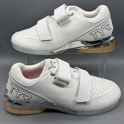 TYR Force Elite Carbon Mens 11 Women s 12.5 Weight Training Lifting Shoes White