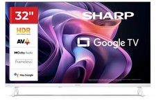 Smart TV 32" HD Ready LED Google TV Dolby Audio Classe E Bianco 32HF2765EW SHARP