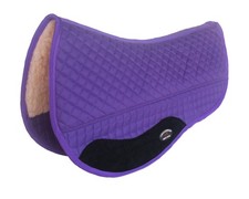 Challenger 28" x 30" Western Quilted Fleece Padded Barrel Saddle Pad Purple