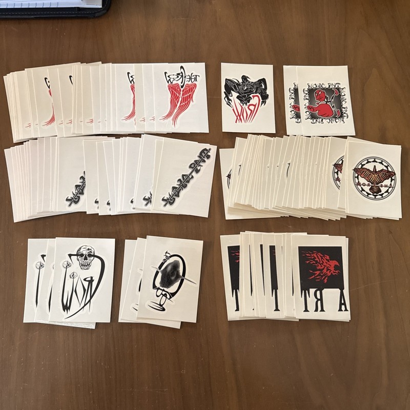 (108) The Crow 1996 Bad Bird Productions Temporary Tattoos - Nice Lot