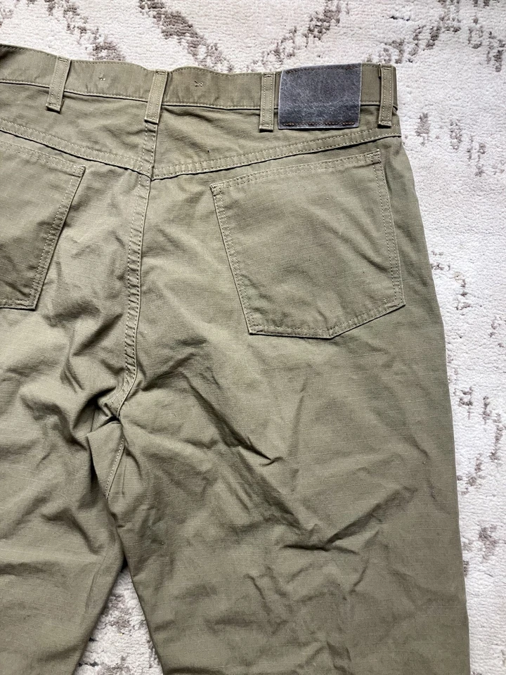 Pantalones de Colección Wrangler Pro Gear Para Hombres 36x34 Naranja Brillante Ripstop Cepillo de Caza Grueso Foto 4 de 4