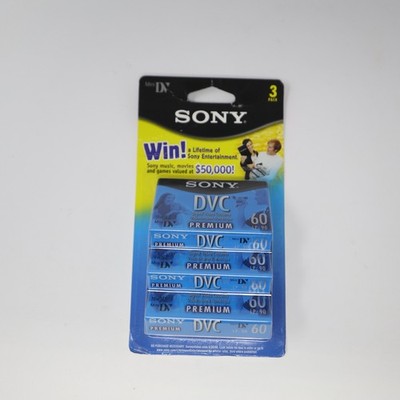 Sony DVC Mini-DV 60 3-Pack Blank Tapes Digital Video Cassette New!