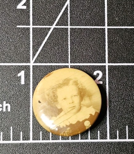 Antike Zelluloid Foto Pinback Button - Bild 3 von 4