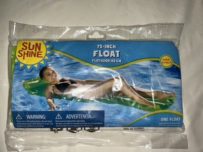 Vintage Green 72  Pool Float  SUN SHINE ages Adult new sealed