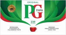 PG Tips 210 Original Tea Bags from Great Britain