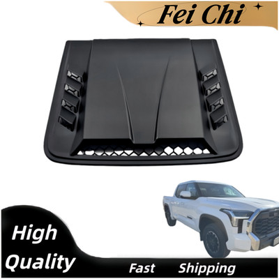 Gloss Black Air Flow Intake Hood Scoop Bonnet Vent Cover Decor For Toyota Tundra