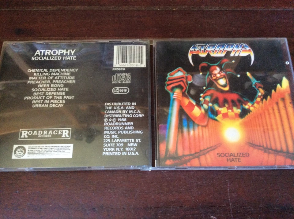 Atrophy - Socialized Hate [CD Album] Roadracer Records RRD9518 W.O. 10864-2 RRD9 - Bild 1 von 1