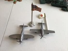 VINTAGE MARX 1979 Iwo Jima plane and accessories lot