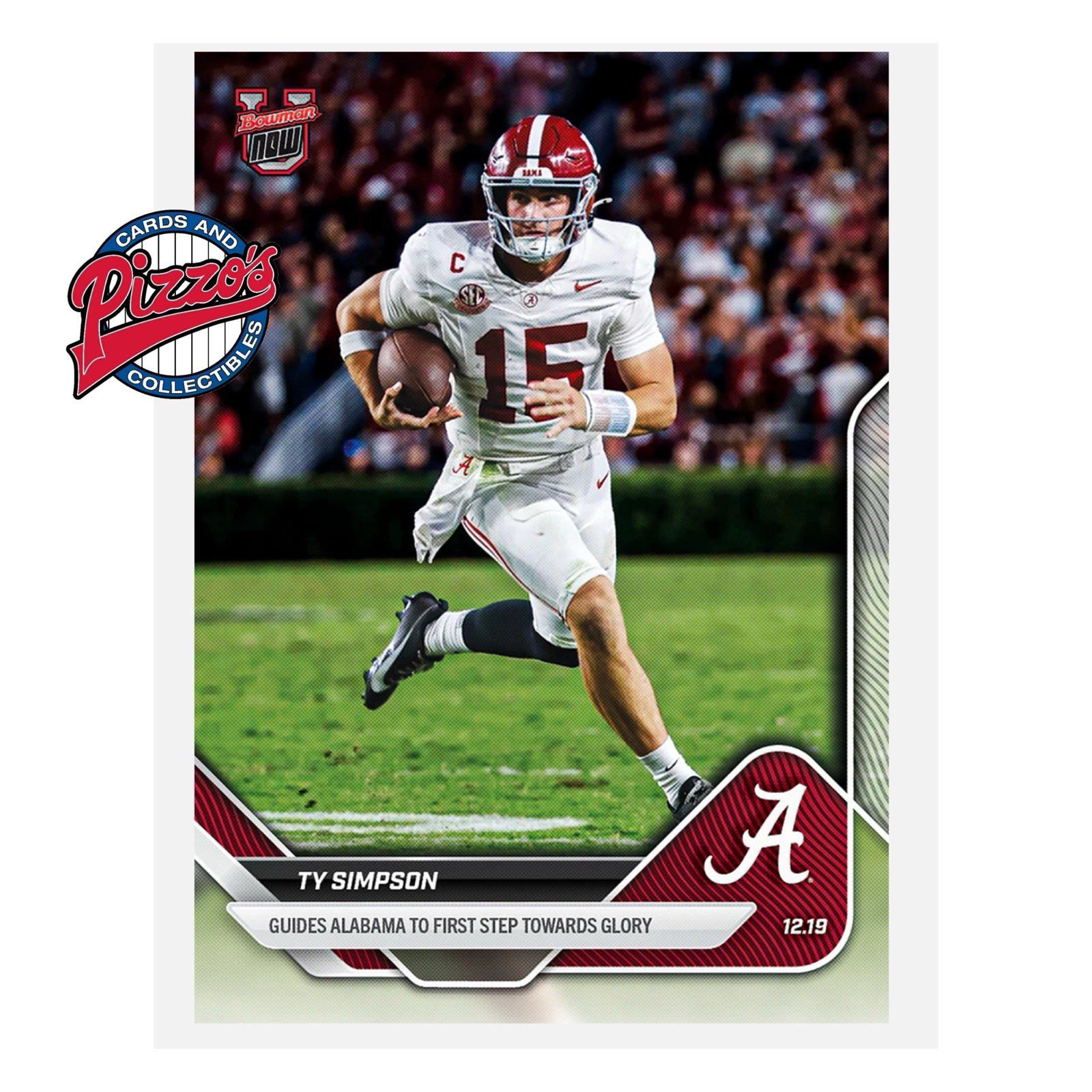 Ty Simpson Alabama 2025-26 Bowman U NOW Football Card 61 In Hand